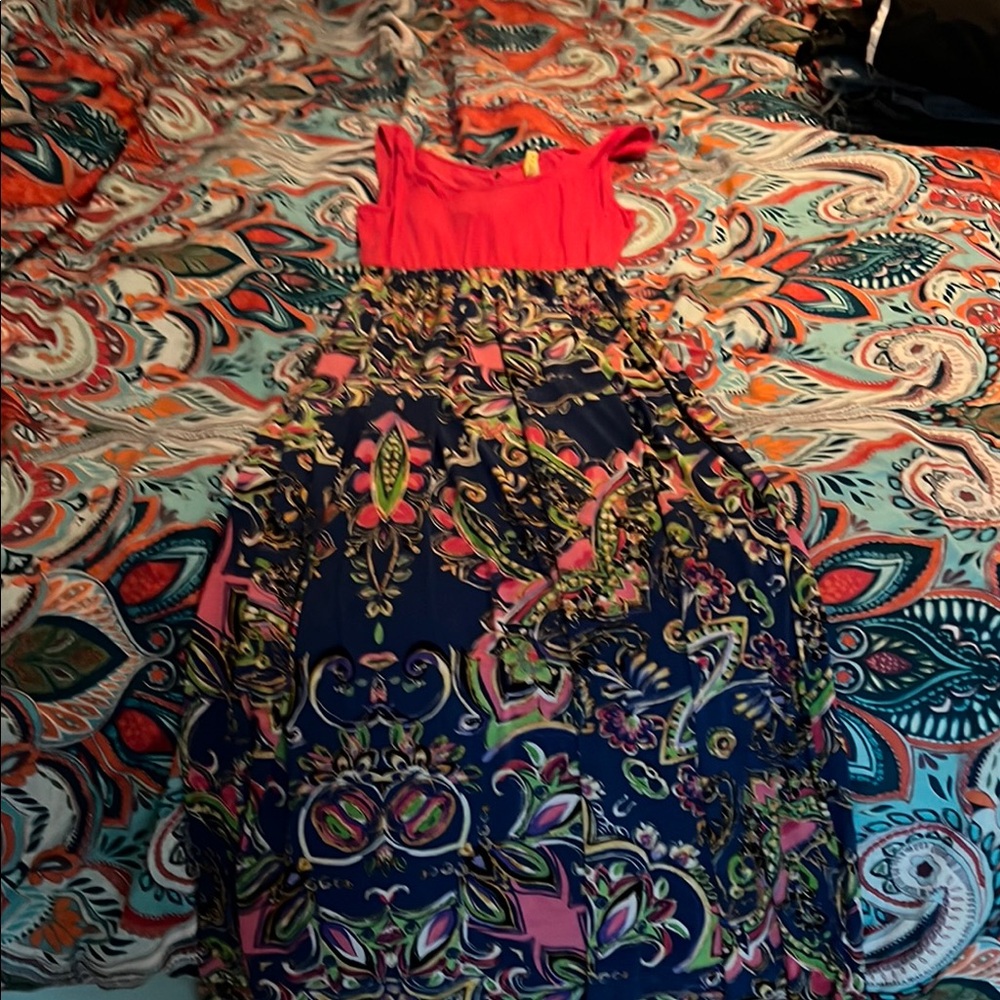 Vibrant Multicolor Sleeveless Dress